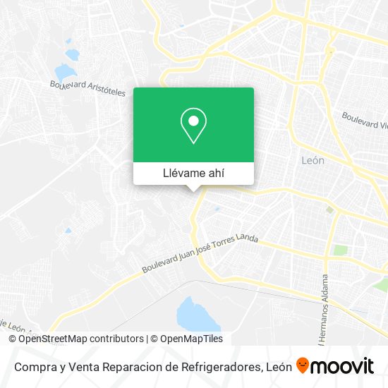 Mapa de Compra y Venta Reparacion de Refrigeradores