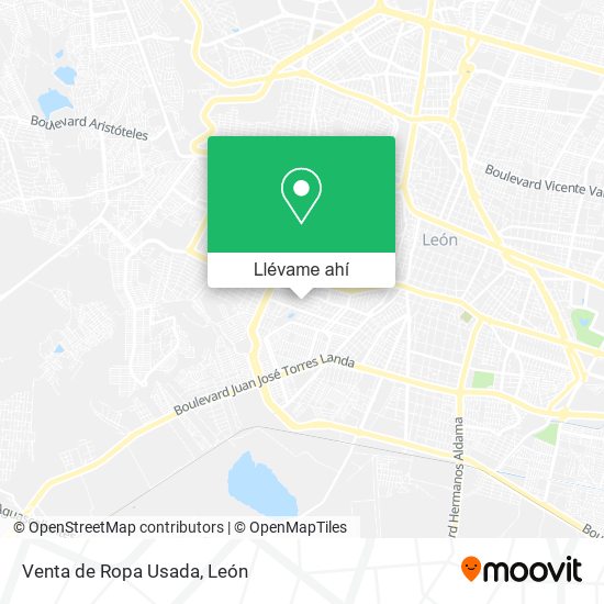 Mapa de Venta de Ropa Usada