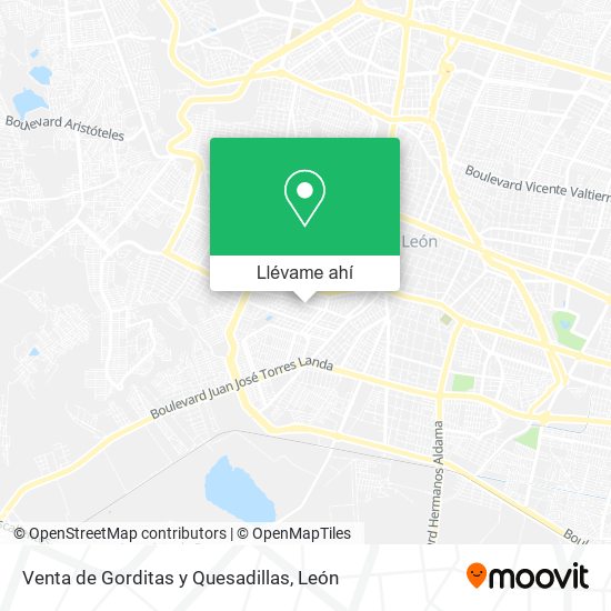 Mapa de Venta de Gorditas y Quesadillas