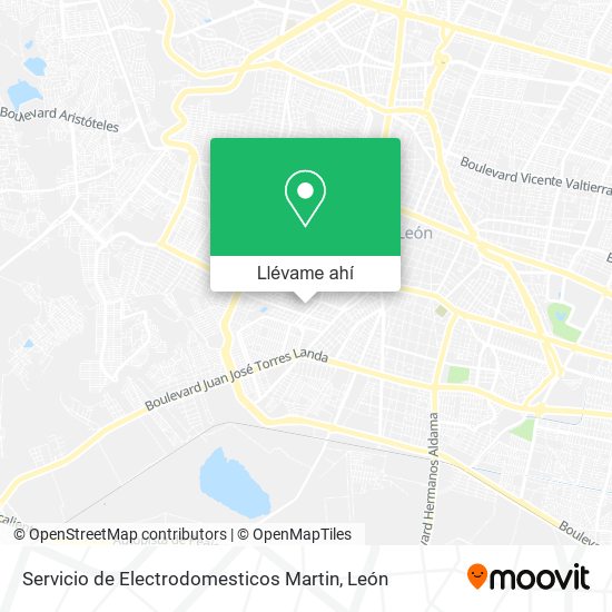 Mapa de Servicio de Electrodomesticos Martin