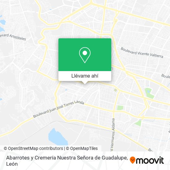 Mapa de Abarrotes y Cremería Nuestra Señora de Guadalupe