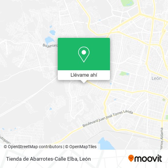 Mapa de Tienda de Abarrotes-Calle Elba