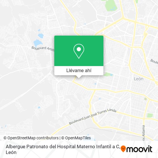 Mapa de Albergue Patronato del Hospital Materno Infantil a C