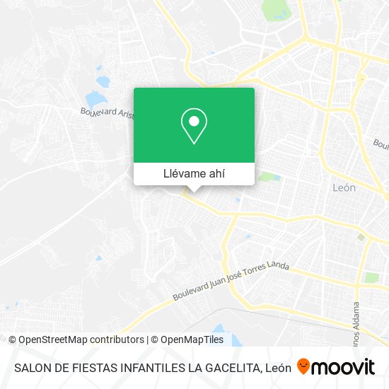 Mapa de SALON DE FIESTAS INFANTILES LA GACELITA