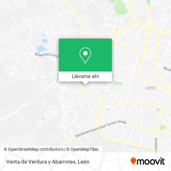 Mapa de Venta de Verdura y Abarrotes