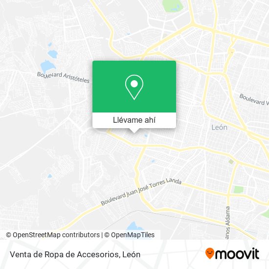 Mapa de Venta de Ropa de Accesorios