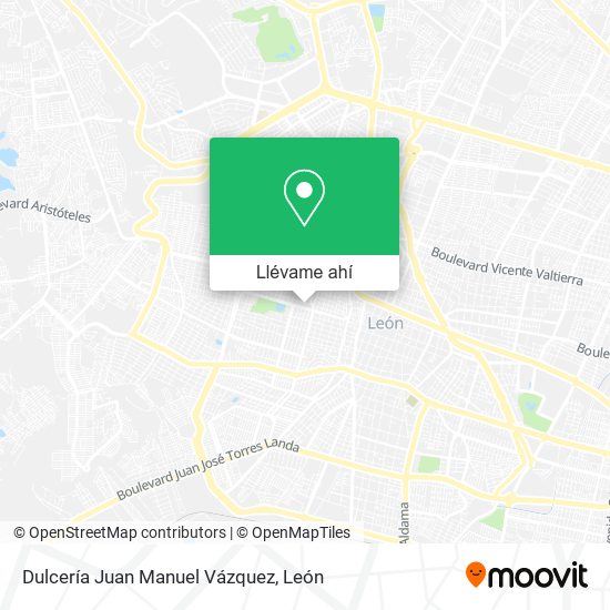 Mapa de Dulcería Juan Manuel Vázquez