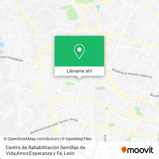 Mapa de Centro de Rahabilitación Semillas de Vida,Amor,Esperanza y Fé