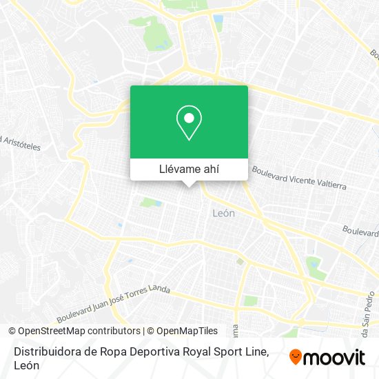 Mapa de Distribuidora de Ropa Deportiva Royal Sport Line