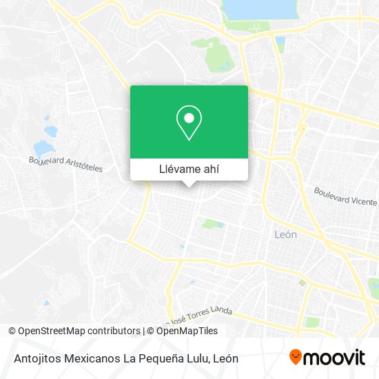 Mapa de Antojitos Mexicanos La Pequeña Lulu