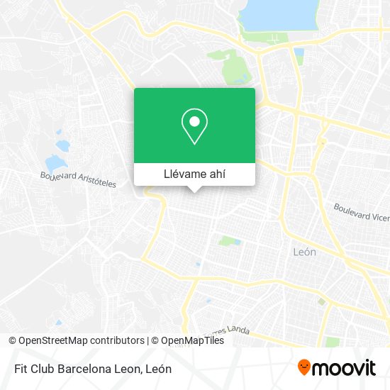 Mapa de Fit Club Barcelona Leon