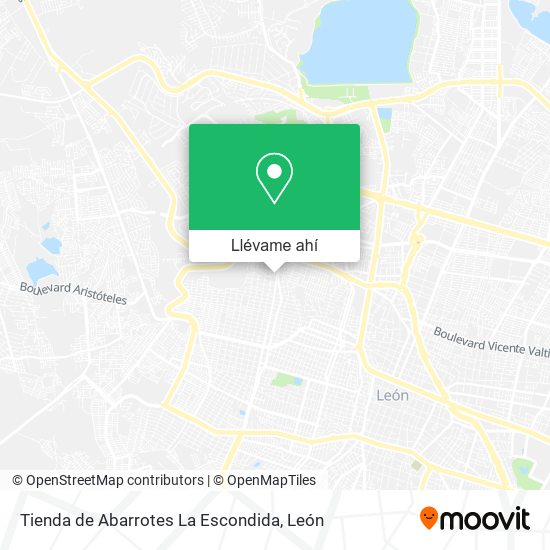 Mapa de Tienda de Abarrotes La Escondida