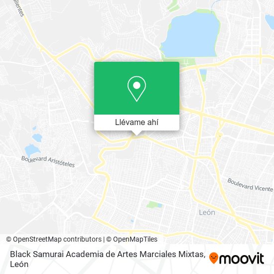 Mapa de Black Samurai Academia de Artes Marciales Mixtas