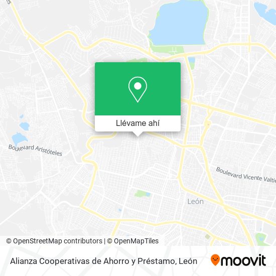 Mapa de Alianza Cooperativas de Ahorro y Préstamo