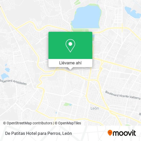 Mapa de De Patitas Hotel para Perros