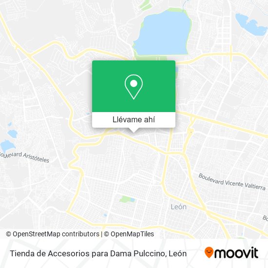 Mapa de Tienda de Accesorios para Dama Pulccino