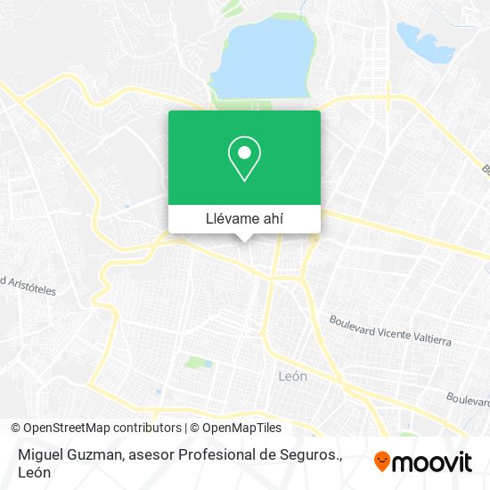 Mapa de Miguel Guzman, asesor Profesional de Seguros.