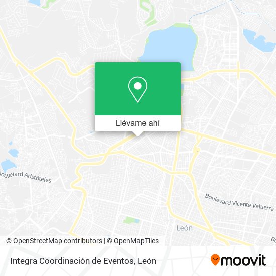 Mapa de Integra Coordinación de Eventos