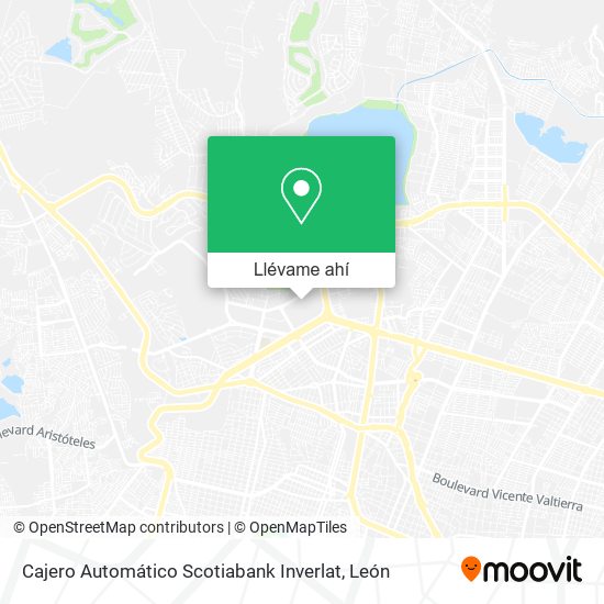 Mapa de Cajero Automático Scotiabank Inverlat