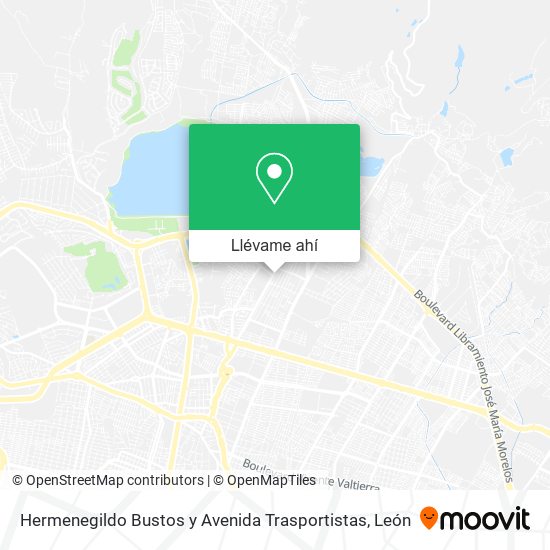 Mapa de Hermenegildo Bustos y Avenida Trasportistas