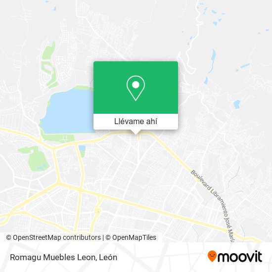 Mapa de Romagu Muebles Leon