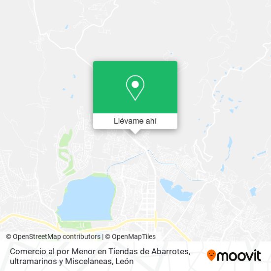 Mapa de Comercio al por Menor en Tiendas de Abarrotes, ultramarinos y Miscelaneas