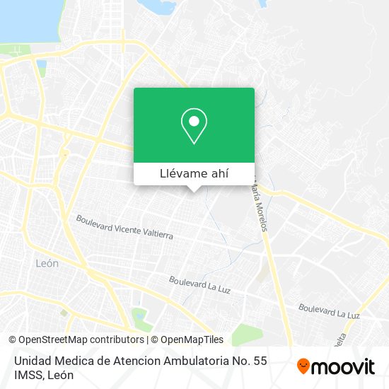 Mapa de Unidad Medica de Atencion Ambulatoria No. 55 IMSS