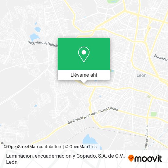 Mapa de Laminacion, encuadernacion y Copiado, S.A. de C.V.