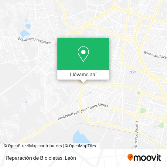 Mapa de Reparación de Bicicletas