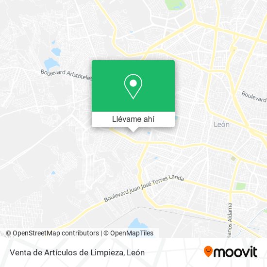 Mapa de Venta de Artículos de Limpieza