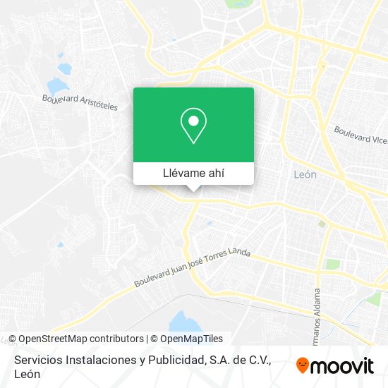 Mapa de Servicios Instalaciones y Publicidad, S.A. de C.V.