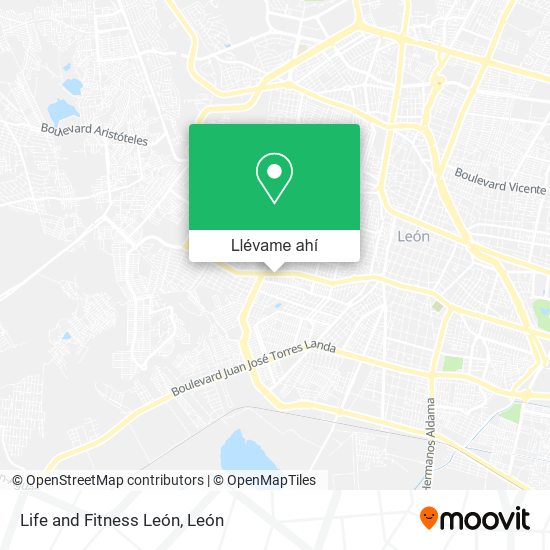 Mapa de Life and Fitness León