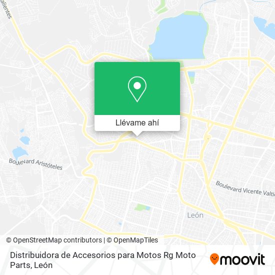 Mapa de Distribuidora de Accesorios para Motos Rg Moto Parts