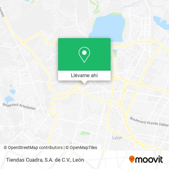 Mapa de Tiendas Cuadra, S.A. de C.V.