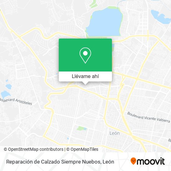 Mapa de Reparación de Calzado Siempre Nuebos