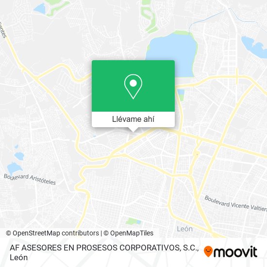 Mapa de AF ASESORES EN PROSESOS CORPORATIVOS, S.C.