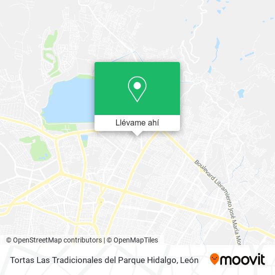 Mapa de Tortas Las Tradicionales del Parque Hidalgo