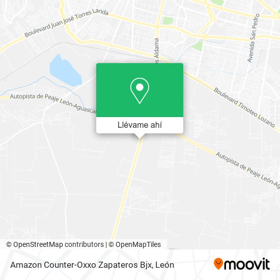 Mapa de Amazon Counter-Oxxo Zapateros Bjx