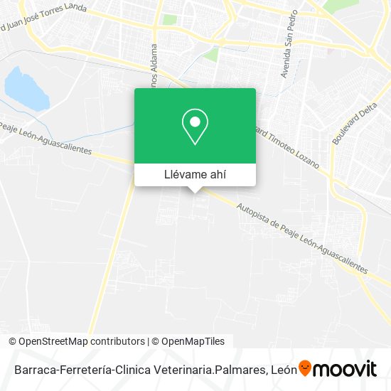 Mapa de Barraca-Ferretería-Clinica Veterinaria.Palmares