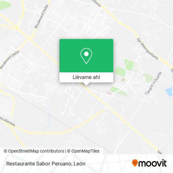 Mapa de Restaurante Sabor Peruano