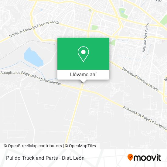 Mapa de Pulido Truck and Parts - Dist