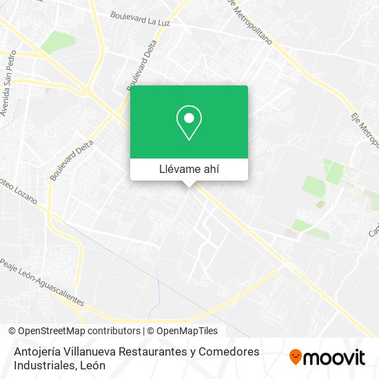 Mapa de Antojería Villanueva Restaurantes y Comedores Industriales