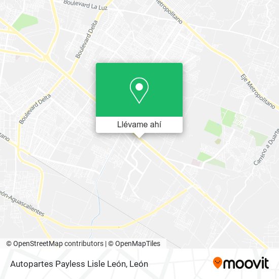 Mapa de Autopartes Payless Lisle León