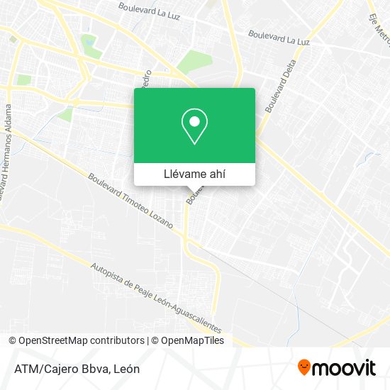 Mapa de ATM/Cajero Bbva