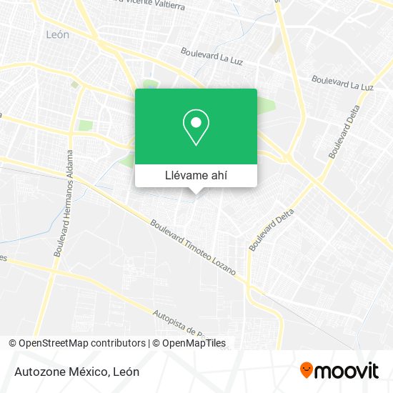 Mapa de Autozone México