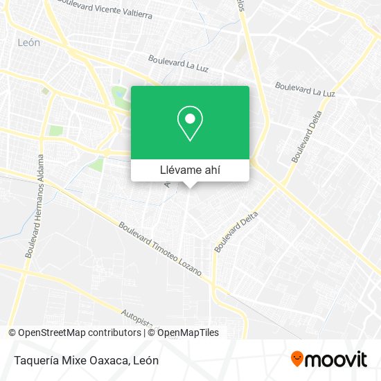 Mapa de Taquería Mixe Oaxaca