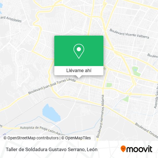 Mapa de Taller de Soldadura Gustavo Serrano