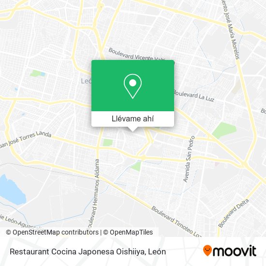 Mapa de Restaurant Cocina Japonesa Oishiiya