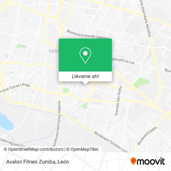 Mapa de Avalón Fitnes Zumba