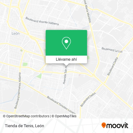 Mapa de Tienda de Tenis